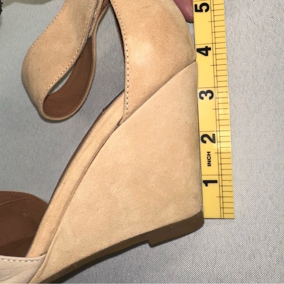 Vintage By Jeffrey Campbell Tatum Cream Python Wedges Heels Size 8.5 - Picture 9 of 11